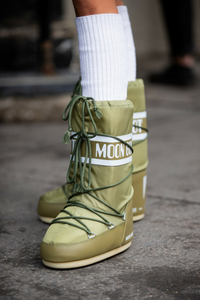 Zelené sněhule Moon Boots